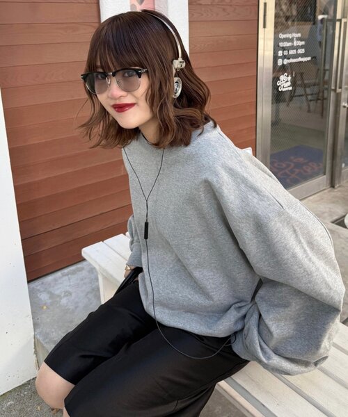 Lui's(ルイス)の「【MAY企画】サーモントハーフリムカラーレンズサングラス メガネ(サングラス・レディース・ブラウン/ブラック/ブラック系その他・FREE)」の8枚目の写真