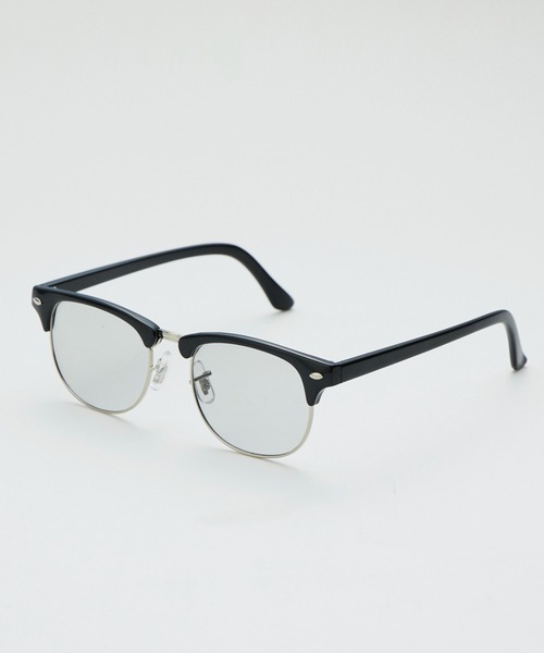 Lui's(ルイス)の「【MAY企画】サーモントハーフリムカラーレンズサングラス メガネ(サングラス・レディース・ブラウン/ブラック/ブラック系その他・FREE)」の2枚目の写真