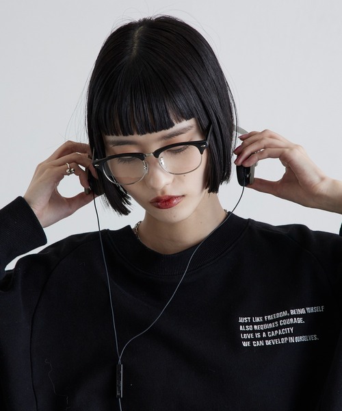 Lui's(ルイス)の「【MAY企画】サーモントハーフリムカラーレンズサングラス メガネ(サングラス・レディース・ブラウン/ブラック/ブラック系その他・FREE)」の21枚目の写真