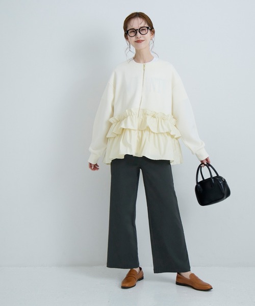coca(coca)(コカ)の「ウルトラストレッチワイドパンツ(その他パンツ・レディース・ブラック/チャコール・S/M/L)」の8枚目の写真