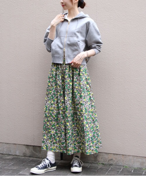 ORCIVAL（オーシバル）の「ORCIVAL/オーシバル　フレンチテリージップフーディ　FRENCH TERRY ZIP HOODIE　OR-C0531 FWZ（パーカー・レディース・ヘザーグレー/ナチュラル・2）」の8枚目の写真