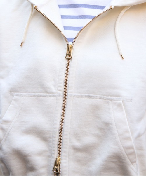 ORCIVAL（オーシバル）の「ORCIVAL/オーシバル　フレンチテリージップフーディ　FRENCH TERRY ZIP HOODIE　OR-C0531 FWZ（パーカー・レディース・ヘザーグレー/ナチュラル・2）」の11枚目の写真