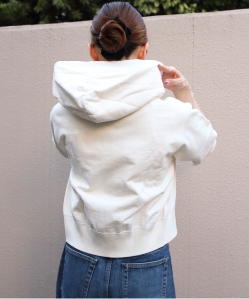 ORCIVAL（オーシバル）の「ORCIVAL/オーシバル　フレンチテリージップフーディ　FRENCH TERRY ZIP HOODIE　OR-C0531 FWZ（パーカー・レディース・ヘザーグレー/ナチュラル・2）」の15枚目の写真