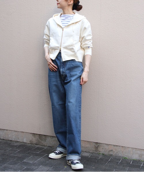 ORCIVAL（オーシバル）の「ORCIVAL/オーシバル　フレンチテリージップフーディ　FRENCH TERRY ZIP HOODIE　OR-C0531 FWZ（パーカー・レディース・ヘザーグレー/ナチュラル・2）」の16枚目の写真