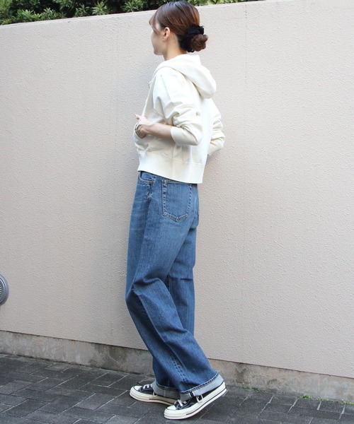 ORCIVAL（オーシバル）の「ORCIVAL/オーシバル　フレンチテリージップフーディ　FRENCH TERRY ZIP HOODIE　OR-C0531 FWZ（パーカー・レディース・ヘザーグレー/ナチュラル・2）」の17枚目の写真