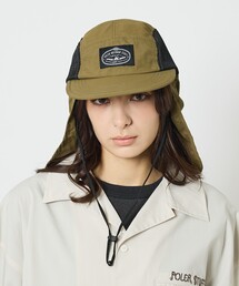 POLeR OUTDOOR STUFF（ポーラーアウトドアスタッフ）の「【POLER / ポーラー】2WAY サンガード付き 日よけ キャップ / ユニセックス（キャップ）」