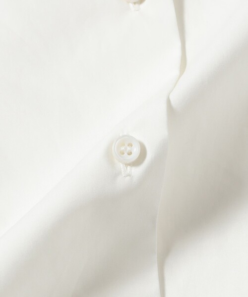 Demi-Luxe BEAMS(デミルクス ビームス)の「【5/14値下げ】アイレット パターン オーバーシャツ(シャツ/ブラウス・レディース・ブラック/ホワイト・38/36)」の8枚目の写真