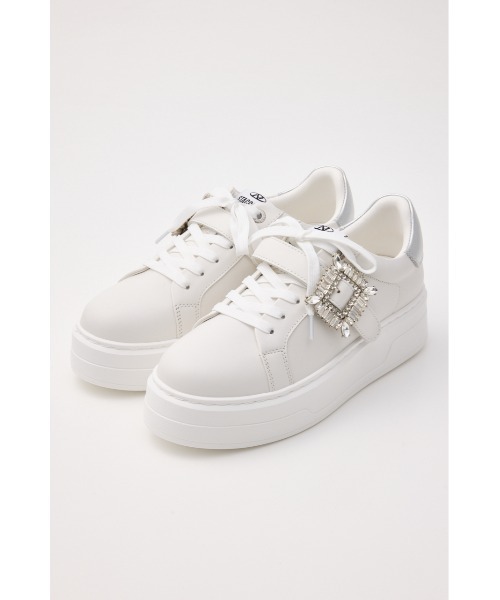 STACCATO(スタッカート)の「サイドバックルプラットフォームスニーカー(スニーカー・レディース・ホワイト・22.5㎝/23.0cm/23.5cm/24.0cm/24.5cm)」の1枚目の写真