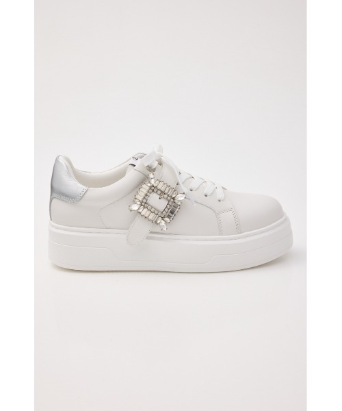 STACCATO(スタッカート)の「サイドバックルプラットフォームスニーカー(スニーカー・レディース・ホワイト・22.5㎝/23.0cm/23.5cm/24.0cm/24.5cm)」の4枚目の写真