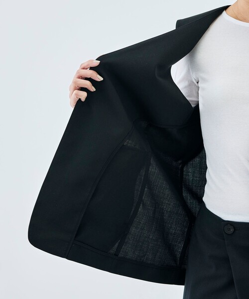 EDITION（エディション）の「Super140’sトロピカルウール ベスト（ベスト・レディース・チャコールグレー/ブラック・36/34）」の5枚目の写真