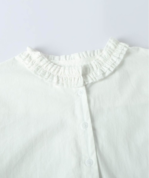 AMELY(エミリー)の「ギャザー フリルネック ブラウス(シャツ/ブラウス・レディース・ブラック/ホワイト・フリー)」の22枚目の写真