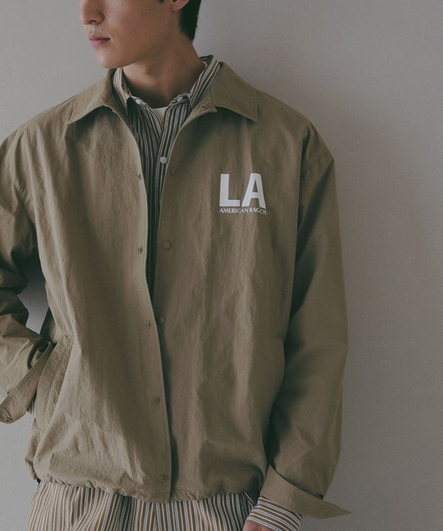 AMERICAN RAG CIE（アメリカンラグシー）の「【AMERICAN RAG CIE】コーチジャケット（ユニセックス）（その他アウター・レディース・ベージュ/ブラック・LARGE/MEDIUM）」の22枚目の写真