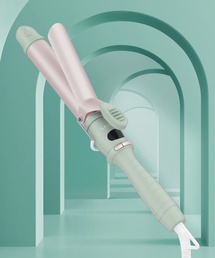 SALONIA（サロニア）の「SALONIA サロニア セラミック カール ヘアアイロン 32mm  2026年 春夏限定カラー フロー ヘアアイロン カール コテ 海外対応 デジタル温度調整 自動電源オフ（美容器具）」