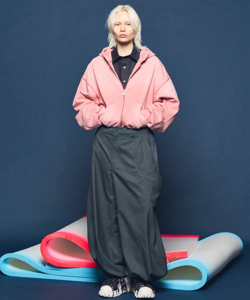 MAISON SPECIAL(メゾンスペシャル)の「《UNISEX》4 Colors Chambray Washable Wool Prime-Over Regular Collar Shirt/4色シャンブレーウォッシャブルウールプライムオーバーレギュラーカラーシャツ【MAISON SPECIAL/メゾンスペシャル】(シャツ/ブラウス・メンズ・ホワイト/ダークブルー/ブラック/グレー/チャコールグレー・0/1/2)」の13枚目の写真