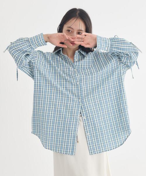 earth music&ecology（アースミュージックアンドエコロジー）の「【2026SS】アソートチェックシャツ（シャツ/ブラウス・レディース・ブルー系その他2/ホワイト系その他7/ブラック系その他3・FREE）」の15枚目の写真
