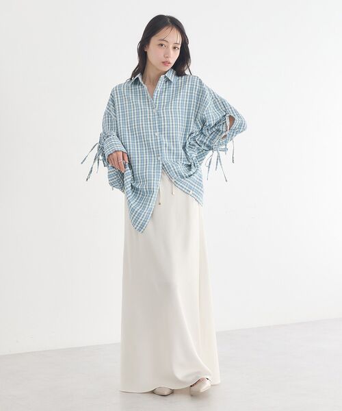 earth music&ecology（アースミュージックアンドエコロジー）の「【2026SS】アソートチェックシャツ（シャツ/ブラウス・レディース・ブルー系その他2/ホワイト系その他7/ブラック系その他3・FREE）」の17枚目の写真