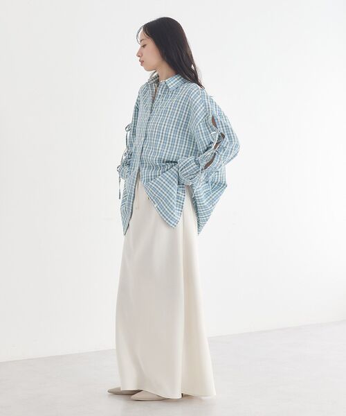 earth music&ecology（アースミュージックアンドエコロジー）の「【2026SS】アソートチェックシャツ（シャツ/ブラウス・レディース・ブルー系その他2/ホワイト系その他7/ブラック系その他3・FREE）」の18枚目の写真