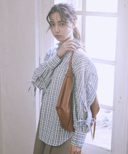 earth music&ecology（アースミュージックアンドエコロジー）の「【2026SS】アソートチェックシャツ（シャツ/ブラウス・レディース・ブルー系その他2/ホワイト系その他7/ブラック系その他3・FREE）」の21枚目の写真