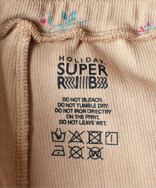 HOLIDAY(ホリデイ)の「SUPER RIB PANTS (FLOWER) スーパーリブパンツ (フラワー)(その他パンツ・レディース・ベージュ・1/0)」の6枚目の写真