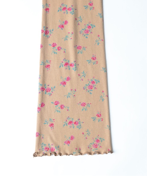 HOLIDAY(ホリデイ)の「SUPER RIB PANTS (FLOWER) スーパーリブパンツ (フラワー)(その他パンツ・レディース・ベージュ・1/0)」の7枚目の写真