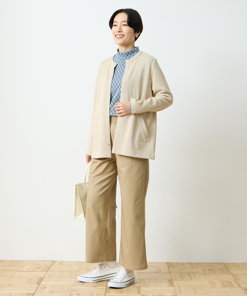 DECOY SINCE 1981（デコイシンスイチキュウハチイチ）の「ストレッチワイドチノパンツ【ウエストゴム】（その他パンツ・レディース・モカ/ベージュ・64/70/67）」の22枚目の写真