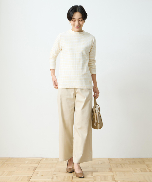 DECOY SINCE 1981（デコイシンスイチキュウハチイチ）の「ストレッチワイドチノパンツ【ウエストゴム】（その他パンツ・レディース・モカ/ベージュ・64/70/67）」の21枚目の写真