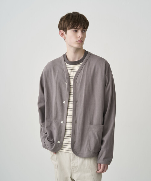 ORCIVAL（オーシバル）の「ORCIVAL | コットン Vネックカーディガン MEN（カーディガン/ボレロ・メンズ・ブラック/グレー系その他・5/4）」の16枚目の写真