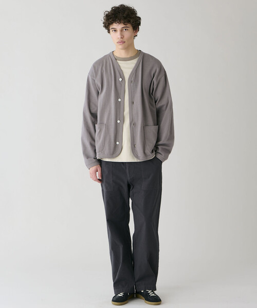 ORCIVAL（オーシバル）の「ORCIVAL | コットン Vネックカーディガン MEN（カーディガン/ボレロ・メンズ・ブラック/グレー系その他・5/4）」の3枚目の写真