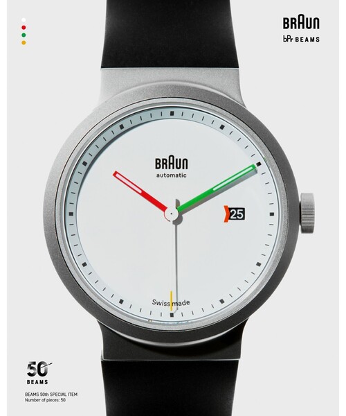BRAUN(ブラウン)の「【別注】BRAUN / BN0279 BEAMS 50th Anniversary Limited Edition(アナログ腕時計・レディース・シルバー/ブラック・ONE SIZE)」の1枚目の写真