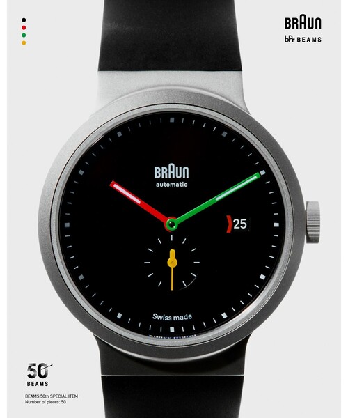 BRAUN(ブラウン)の「【別注】BRAUN / BN0279 BEAMS 50th Anniversary Limited Edition(アナログ腕時計・レディース・シルバー/ブラック・ONE SIZE)」の2枚目の写真