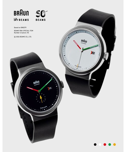 BRAUN(ブラウン)の「【別注】BRAUN / BN0279 BEAMS 50th Anniversary Limited Edition(アナログ腕時計・レディース・シルバー/ブラック・ONE SIZE)」の4枚目の写真
