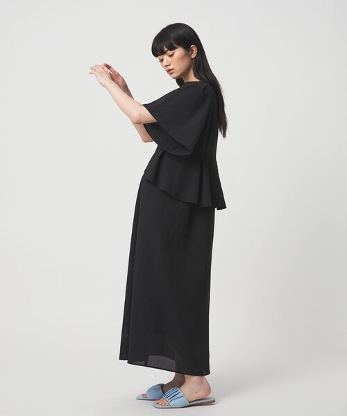 EMMEL REFINES（エメルリファインズ）の「＜EMMEL REFINES＞EM カラミタンブラー フリル ワンピース（ワンピース・レディース・ライラック/ブラック・FREE）」の17枚目の写真