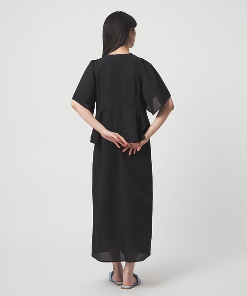 EMMEL REFINES（エメルリファインズ）の「＜EMMEL REFINES＞EM カラミタンブラー フリル ワンピース（ワンピース・レディース・ライラック/ブラック・FREE）」の3枚目の写真