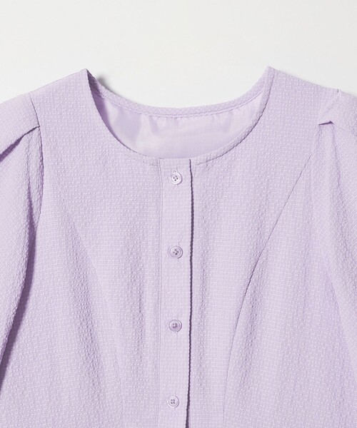 EMMEL REFINES（エメルリファインズ）の「＜EMMEL REFINES＞EM カラミタンブラー フリル ワンピース（ワンピース・レディース・ライラック/ブラック・FREE）」の5枚目の写真