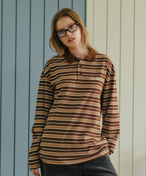 JEEP(ジープ)の「マルチストライプカラー ロングスリーブTシャツ (JR5TSU025BR)(ポロシャツ・レディース・その他・SMALL/MEDIUM/LARGE/X-LARGE/2XL)」の20枚目の写真