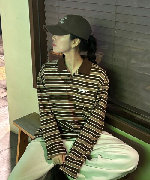 JEEP(ジープ)の「マルチストライプカラー ロングスリーブTシャツ (JR5TSU025BR)(ポロシャツ・レディース・その他・SMALL/MEDIUM/LARGE/X-LARGE/2XL)」の16枚目の写真