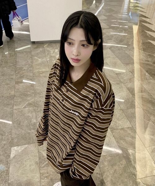 JEEP(ジープ)の「マルチストライプカラー ロングスリーブTシャツ (JR5TSU025BR)(ポロシャツ・レディース・その他・SMALL/MEDIUM/LARGE/X-LARGE/2XL)」の17枚目の写真