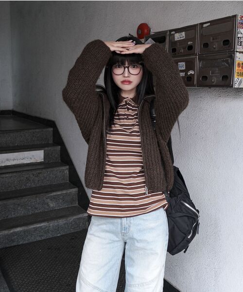 JEEP(ジープ)の「マルチストライプカラー ロングスリーブTシャツ (JR5TSU025BR)(ポロシャツ・レディース・その他・SMALL/MEDIUM/LARGE/X-LARGE/2XL)」の18枚目の写真