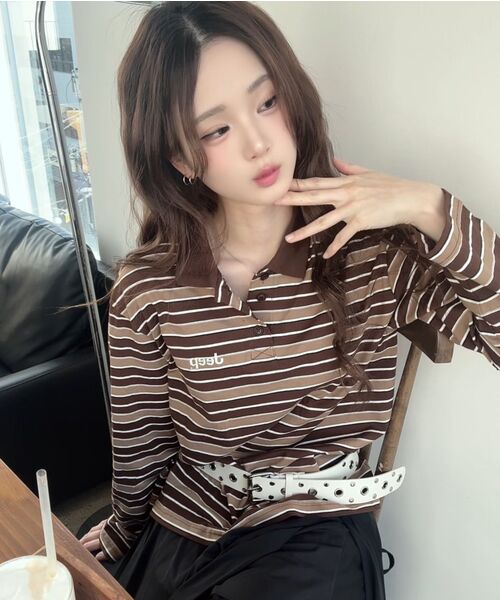 JEEP(ジープ)の「マルチストライプカラー ロングスリーブTシャツ (JR5TSU025BR)(ポロシャツ・レディース・その他・SMALL/MEDIUM/LARGE/X-LARGE/2XL)」の13枚目の写真