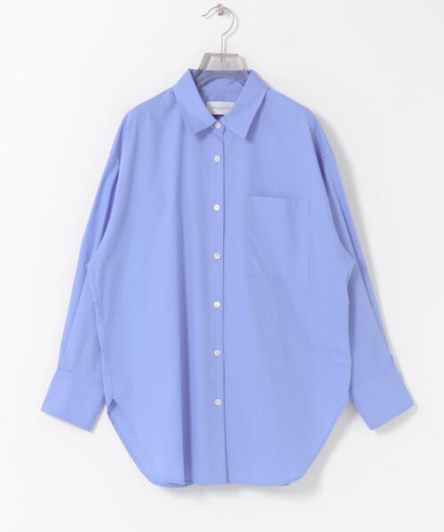 URBAN RESEARCH（アーバンリサーチ）の「new basic　BROAD BIG SHIRTS（シャツ/ブラウス・レディース・ブルー/ホワイト・FREE）」の2枚目の写真