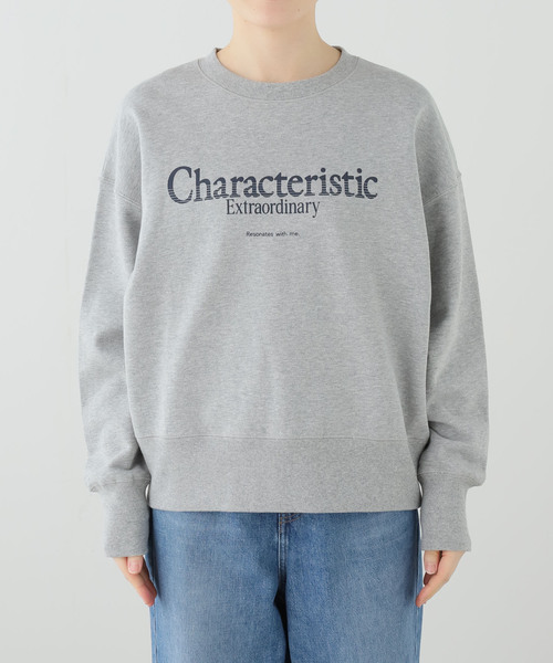SLOBE IENA(スローブイエナ)の「Characteristic ロゴスウェット(スウェット・レディース・ネイビー/グレー・FREE)」の1枚目の写真