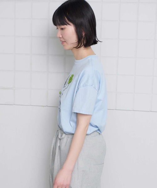 l'atelier du savon(アトリエドサボン)の「フルーツいろいろ テープ刺繍Tシャツ(Tシャツ/カットソー・レディース・ネイビー/サックスブルー/ホワイト・FREE)」の17枚目の写真