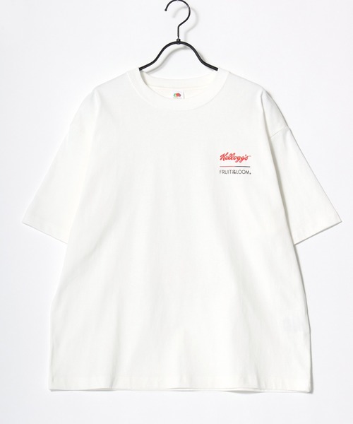 FRUIT OF THE LOOM(フルーツオブザルーム)の「Kellogg's/ケロッグコラボ FRUIT OF THE LOOM/フルーツオブザルーム オーバーサイズ ヴィンテージプリント 半袖Tシャツ/リンガーT/レディース メンズ(Tシャツ/カットソー・レディース・イエロー/ネイビー/ホワイト/ホワイト系その他/チャコールグレー・S/M/L)」の12枚目の写真