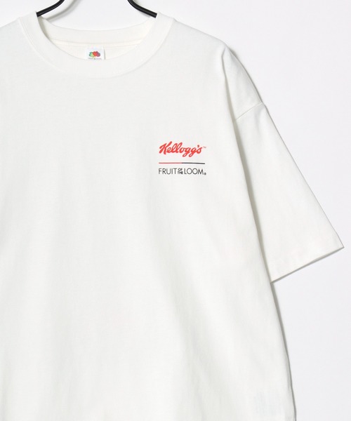 FRUIT OF THE LOOM(フルーツオブザルーム)の「Kellogg's/ケロッグコラボ FRUIT OF THE LOOM/フルーツオブザルーム オーバーサイズ ヴィンテージプリント 半袖Tシャツ/リンガーT/レディース メンズ(Tシャツ/カットソー・レディース・イエロー/ネイビー/ホワイト/ホワイト系その他/チャコールグレー・S/M/L)」の6枚目の写真