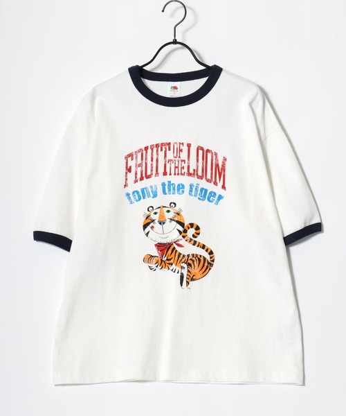 FRUIT OF THE LOOM(フルーツオブザルーム)の「Kellogg's/ケロッグコラボ FRUIT OF THE LOOM/フルーツオブザルーム オーバーサイズ ヴィンテージプリント 半袖Tシャツ/リンガーT/レディース メンズ(Tシャツ/カットソー・レディース・イエロー/ネイビー/ホワイト/ホワイト系その他/チャコールグレー・S/M/L)」の14枚目の写真