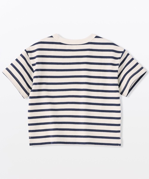 無印良品(ムジルシリョウヒン)の「ベビー あたまするっと 太番手クルーネック半袖Tシャツ(Tシャツ/カットソー・キッズ・キナリ/カーキ系/ブラウン/レッド系/ライトオレンジ系/ライトオレンジ系1/チャコールグレー/ライトグリーン系/ネイビー系・80/90/100)」の21枚目の写真