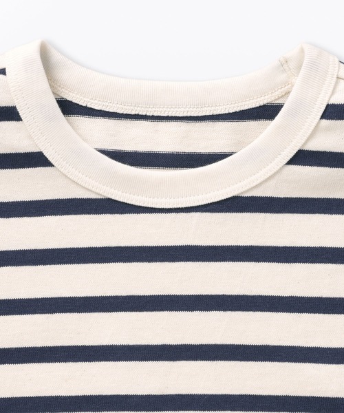 無印良品(ムジルシリョウヒン)の「ベビー あたまするっと 太番手クルーネック半袖Tシャツ(Tシャツ/カットソー・キッズ・キナリ/カーキ系/ブラウン/レッド系/ライトオレンジ系/ライトオレンジ系1/チャコールグレー/ライトグリーン系/ネイビー系・80/90/100)」の20枚目の写真