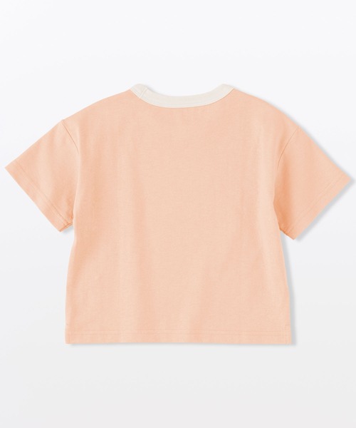 無印良品(ムジルシリョウヒン)の「ベビー あたまするっと 太番手クルーネック半袖Tシャツ(Tシャツ/カットソー・キッズ・キナリ/カーキ系/ブラウン/レッド系/ライトオレンジ系/ライトオレンジ系1/チャコールグレー/ライトグリーン系/ネイビー系・80/90/100)」の15枚目の写真