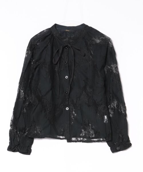 Ritzy(リッツィー)の「レースレイヤー ボリュームスリーブ ブラウス(シャツ/ブラウス・レディース・ブラック・M/S)」の10枚目の写真