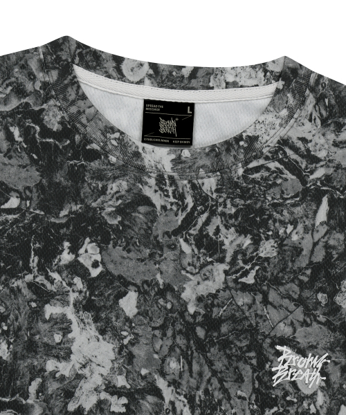 BROWNBREATH(ブラウンブレス)の「EARTH PATTERN LAYERED TEE - GREY(Tシャツ/カットソー・レディース・その他・SMALL/MEDIUM/LARGE/X-LARGE)」の3枚目の写真